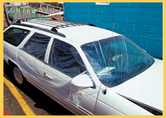 Self Adhering Collision Wrap Film Temporary Outdoor Storage Protection For Damaged Vehicles